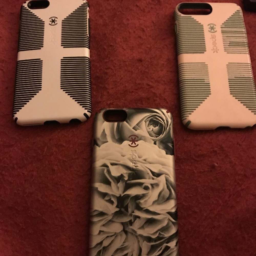 Three iPhone 6 Plus Speck cases